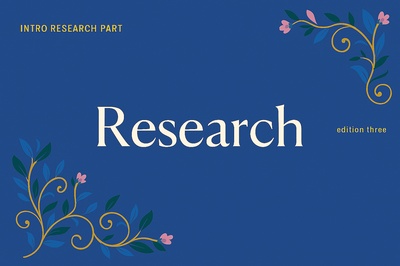 Elegant Three-Color Floral Patterns for Research Cover