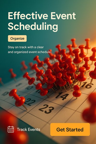 Effective Event Scheduling Graphic for Organization and Planning