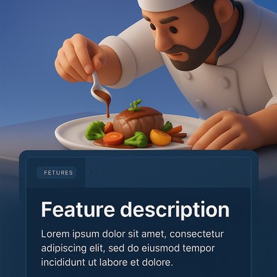 Master Chef Preparing Gourmet Dish in Michelin Restaurant