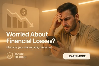Financial Concern Awareness Banner with Engaging Visuals