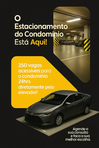Promotional Parking Announcement with Modern Design