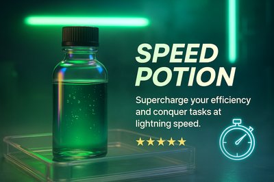 Speed Potion: Boost Your Efficiency with Neon Accents