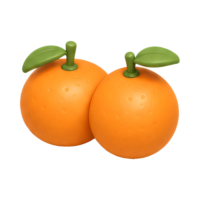 fresh mandarin oranges duo