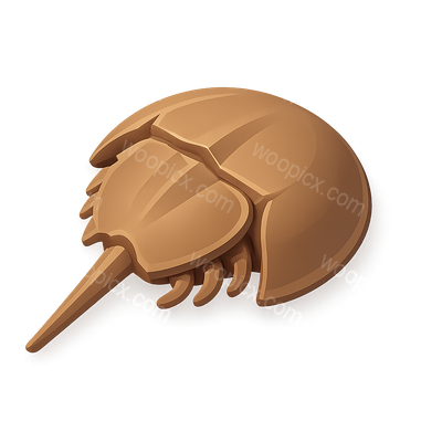 Stylized Illustration of a Horseshoe Crab