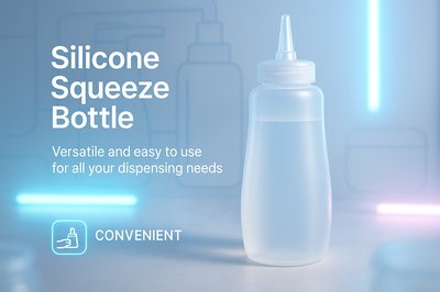 Modern Silicone Squeeze Bottle Product Mockup