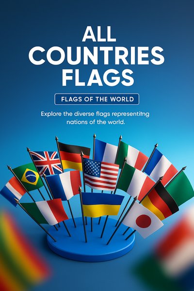 Vibrant 3D Representation of World Flags