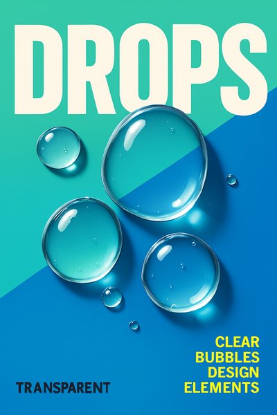 Vibrant Bubbles Design with Bold Text Elements