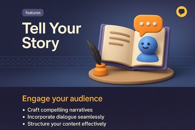 Interactive Landing Page for Storytelling Features