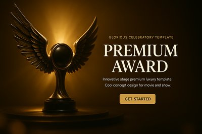 Elegant Premium Award Design for Events and Shows