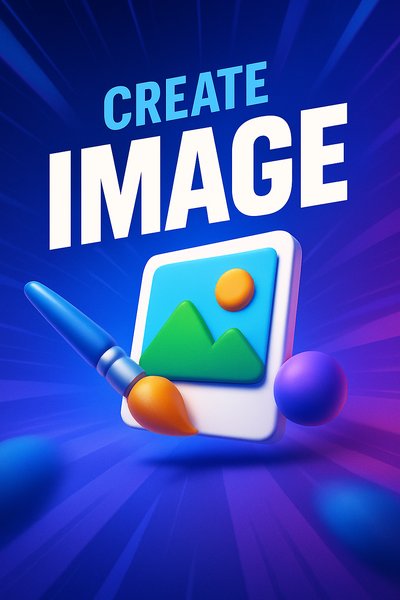 Dynamic Magic: A Colorful 3D Illustration of Creativity