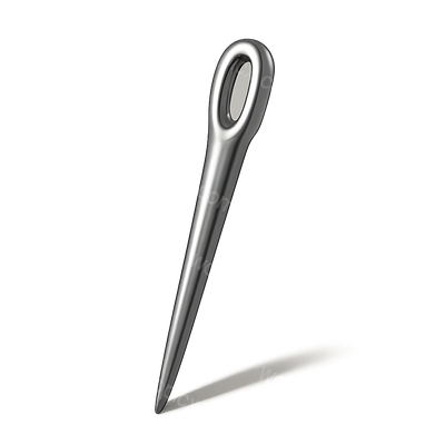 3D Needle Icon with Eye in Isometric View