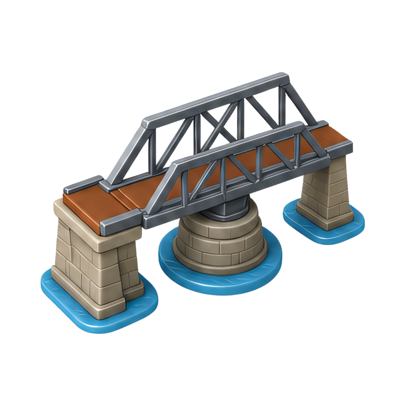 modern rotating swing bridge
