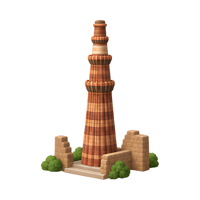 Historic Qutub Minar Detail