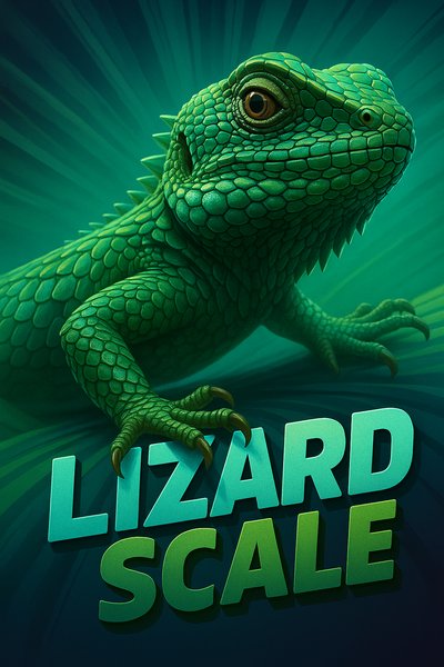 Dynamic Lizard Scale Illustration with Engaging Colors