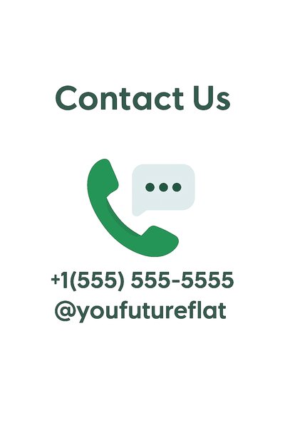 Contact Information Graphic with Phone Icon