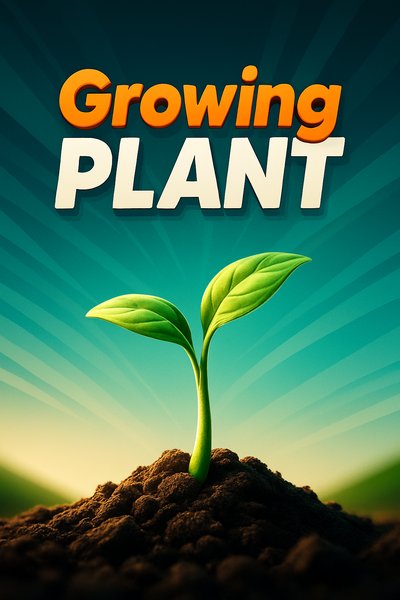 Dynamic Young Plant Emerging in Morning Light