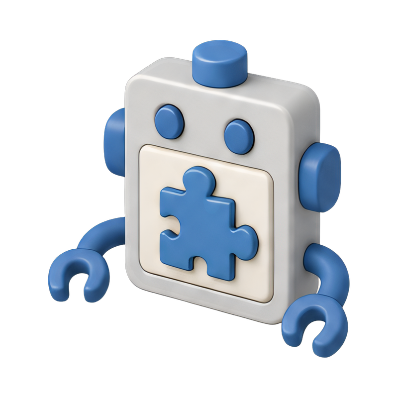 robot solving captcha puzzle