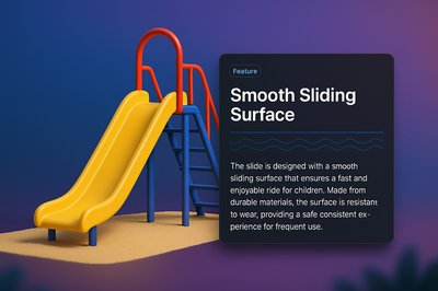 3D Slide Web Interface Design for Children's Playground