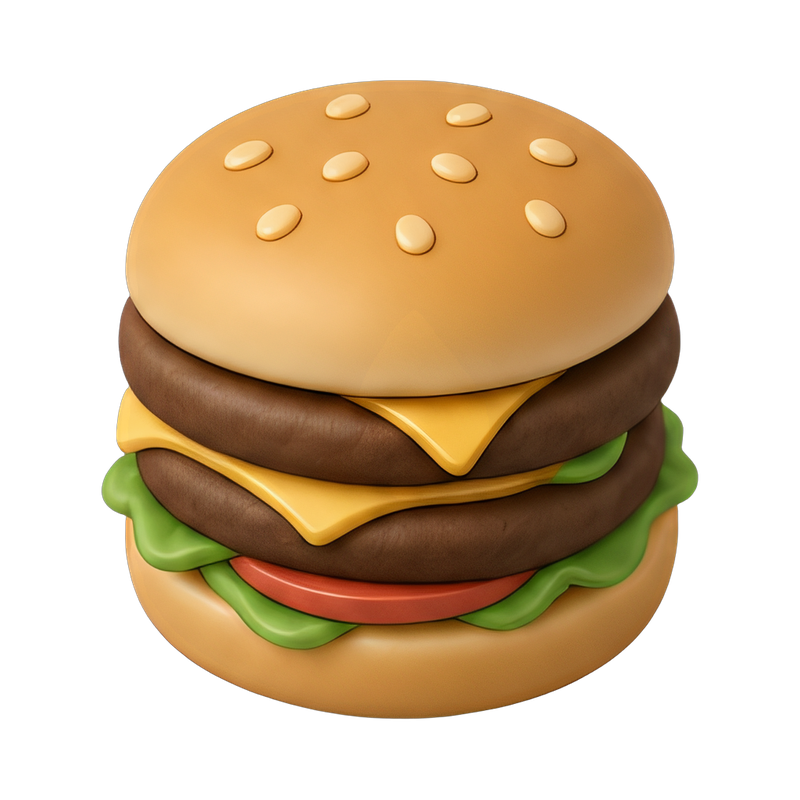 delicious double stack burger