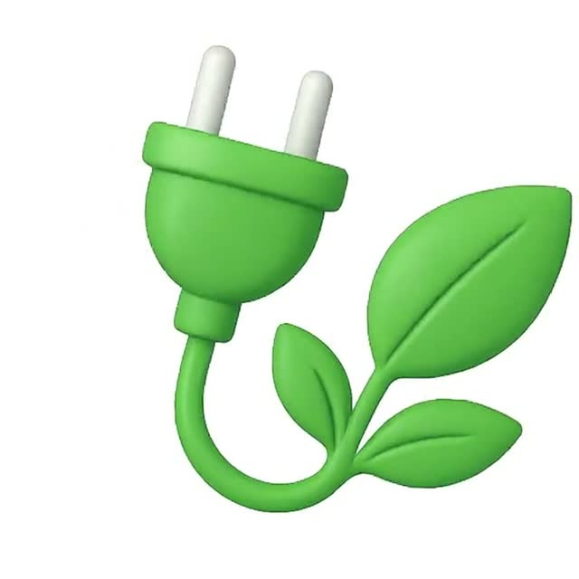 Eco-friendly Power Plug Design with Leaves