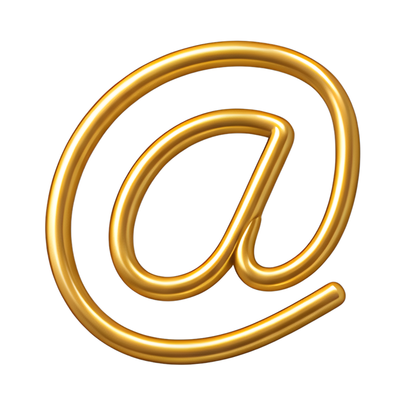 bent paper clip at symbol