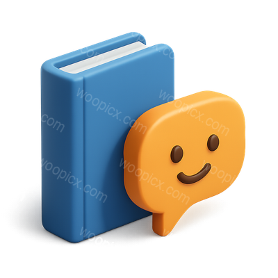 3D Icon Representing Natural Language Processing