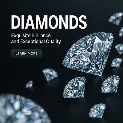 Luxury Diamonds Showcase with Elegant Design