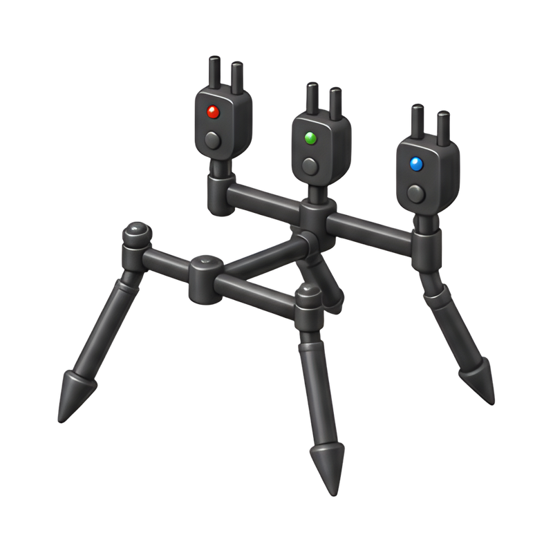 Fishing rod pod with alarms