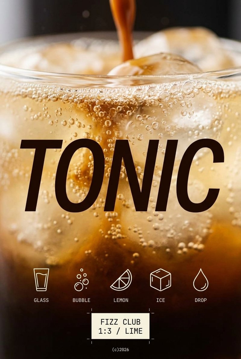refreshing espresso tonic drink