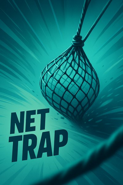Dynamic Visual of a Net Trap with Engaging Design Elements