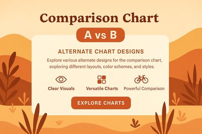 Boho Style Comparison Chart Landing Page Design