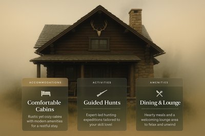 Stylish Hunter’s Lodge with Cozy Accommodations