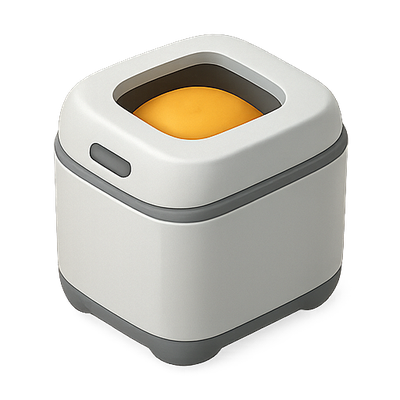 Modern Minimalist Kitchen Storage Container with Round Lid