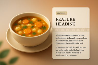 Delicious Soup in a Bowl with Features Overview