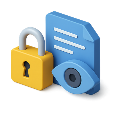 3D Icon Representing Cryptography Concepts with Isometric Design