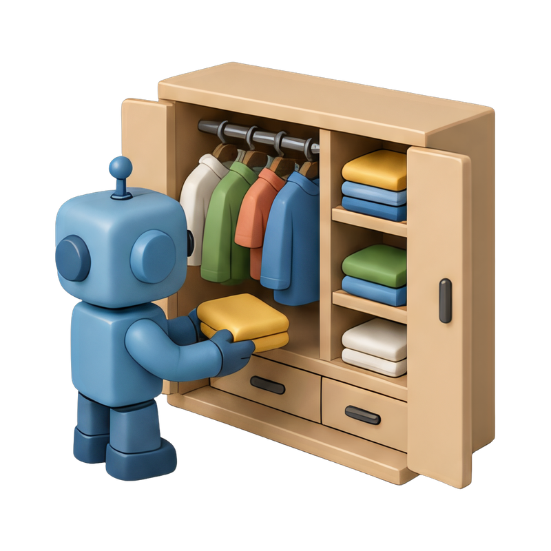 smart robot closet organizer