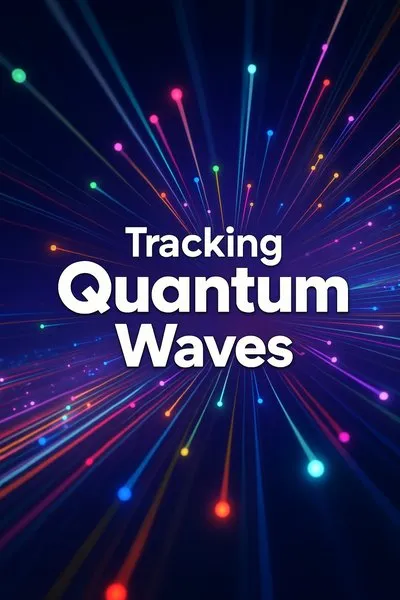 Vibrant Quantum Waves Illustration with Dynamic Lines