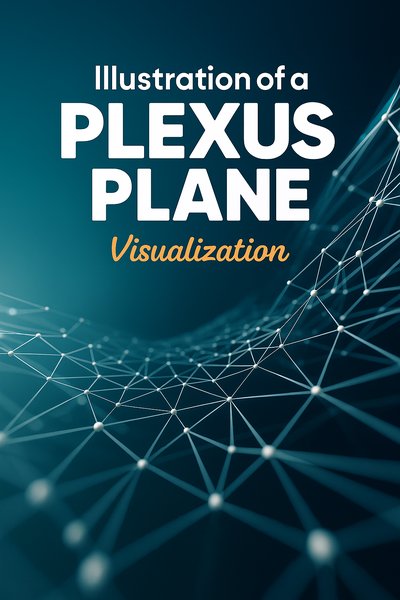 Dynamic 3D Plexus Plane Visualization with Engaging Typography