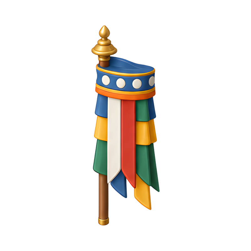Tibetan victory banner design