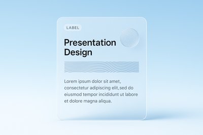 Minimalist 3D Design for Presentation Brochures