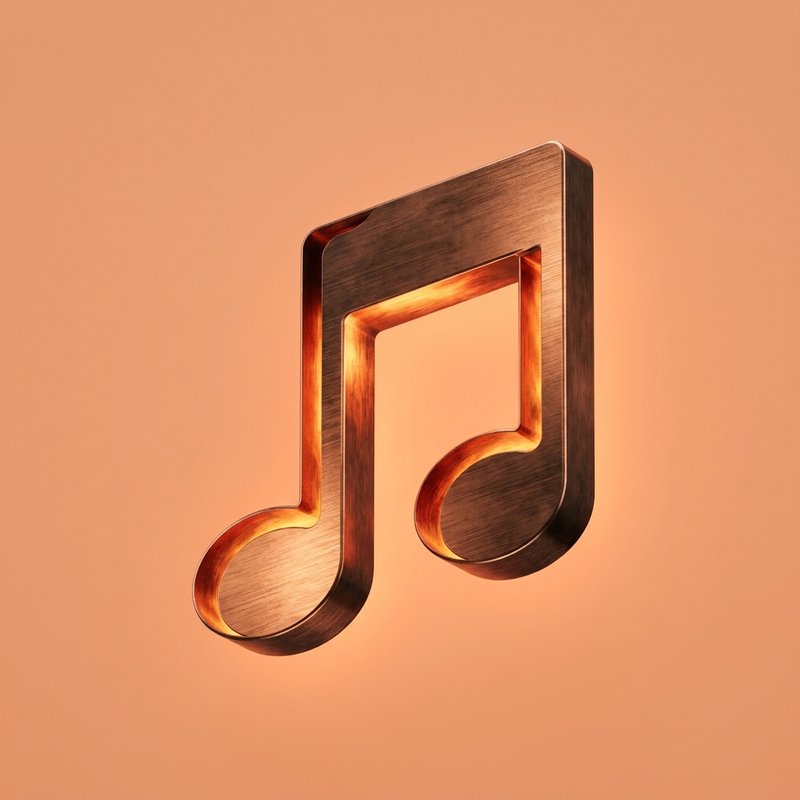 Stylish music note illustration