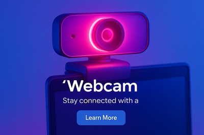 Fluorescent Webcam Glow with Neon Pink Illumination