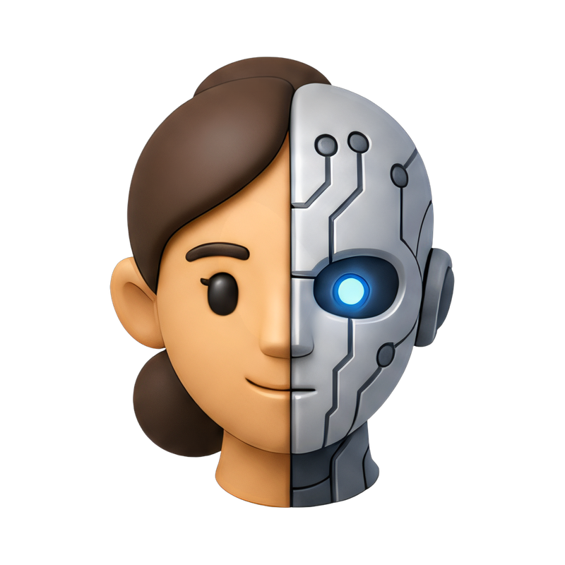futuristic woman with circuit details
