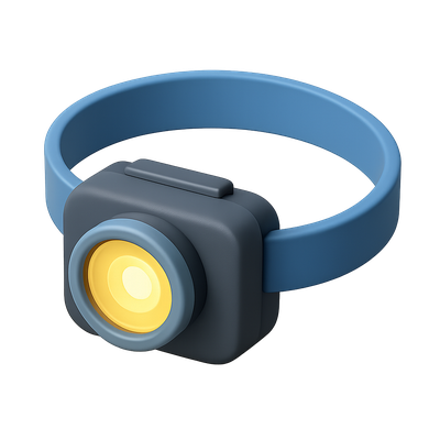 3D Headlamp Icon for Hands-Free Lighting