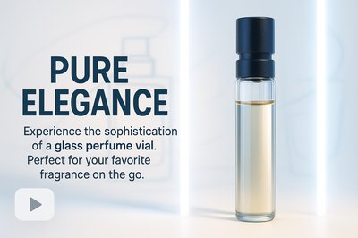 Elegant Perfume Vial Display with Modern Design