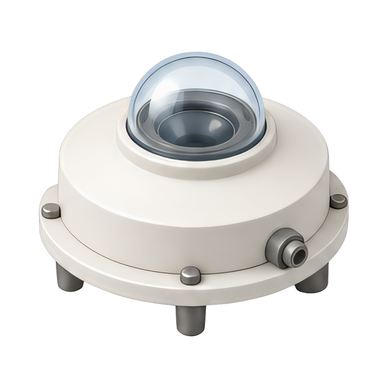 pyranometer with transparent dome