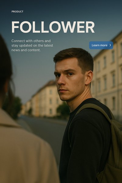 Modern Web Page Design for Follower Product