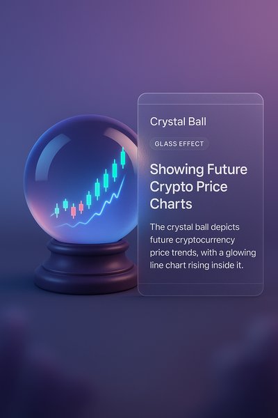 Crystal Ball Predicting Future Cryptocurrency Trends