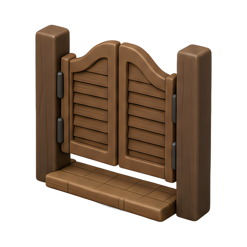 classic saloon swinging doors