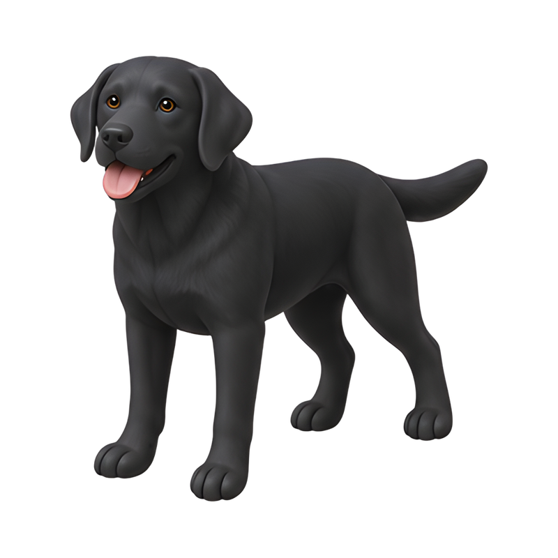playful black labrador retriever